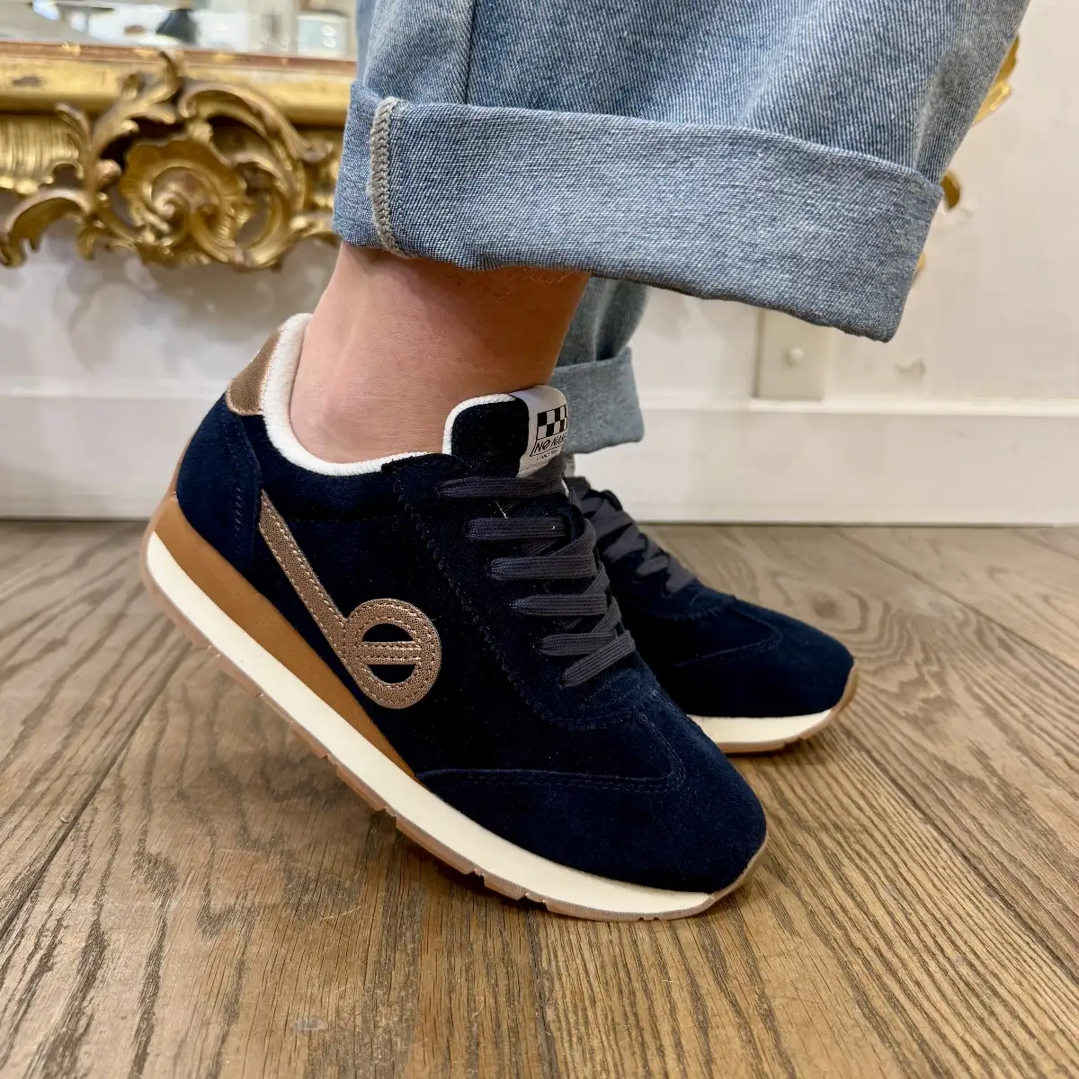 City Run Jogger W BLEU MARINE & BRONZE