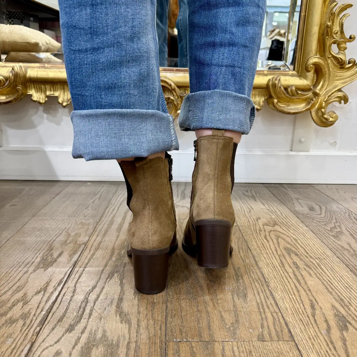 Bottines Diana Camel