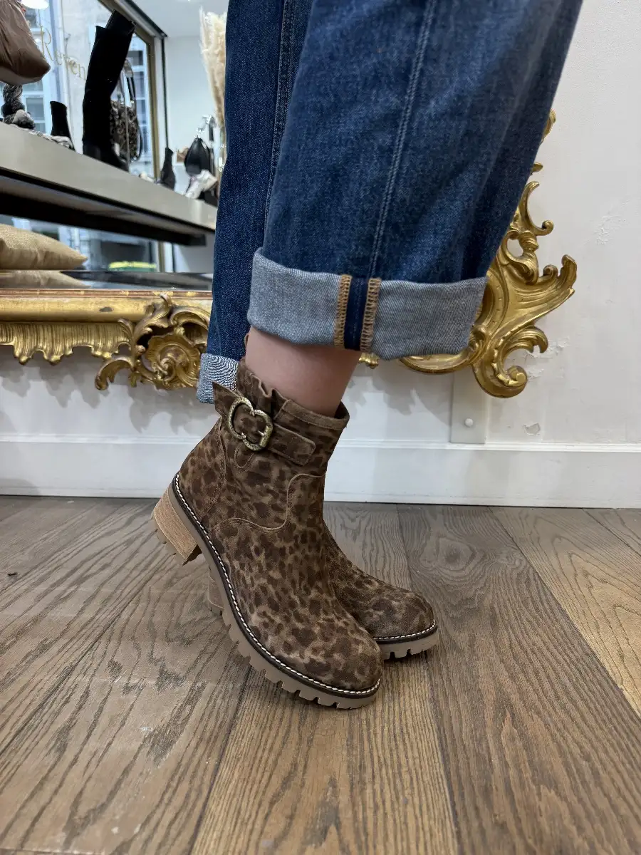 Bottines Jota Léopard