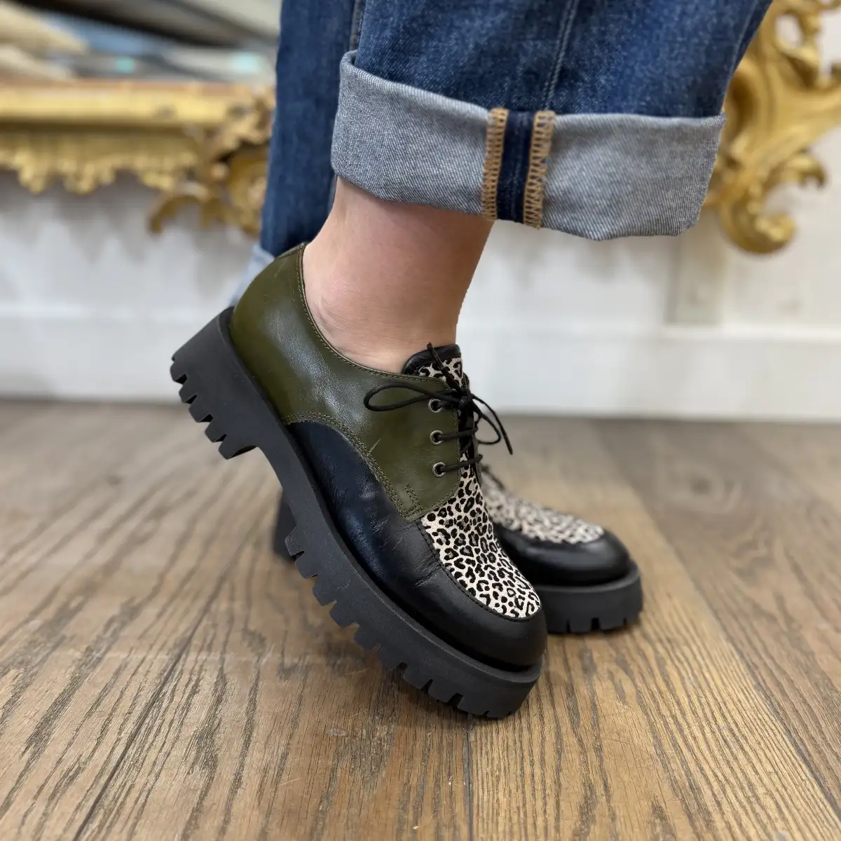Derbies Java Kaki & Léopard