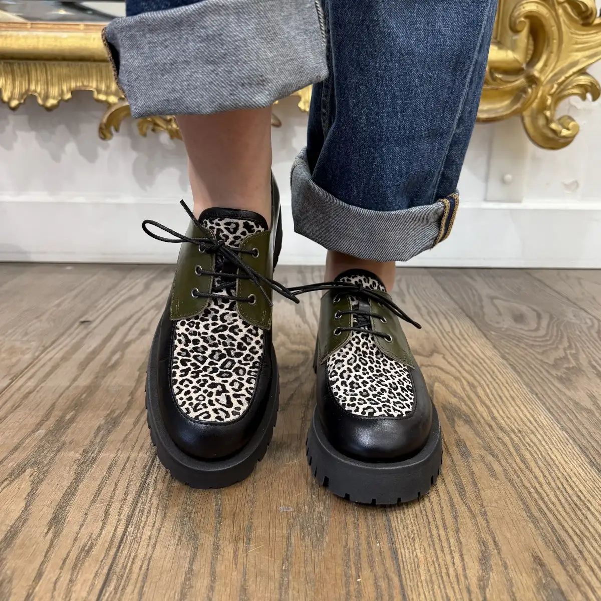 Derbies Java Kaki & Léopard