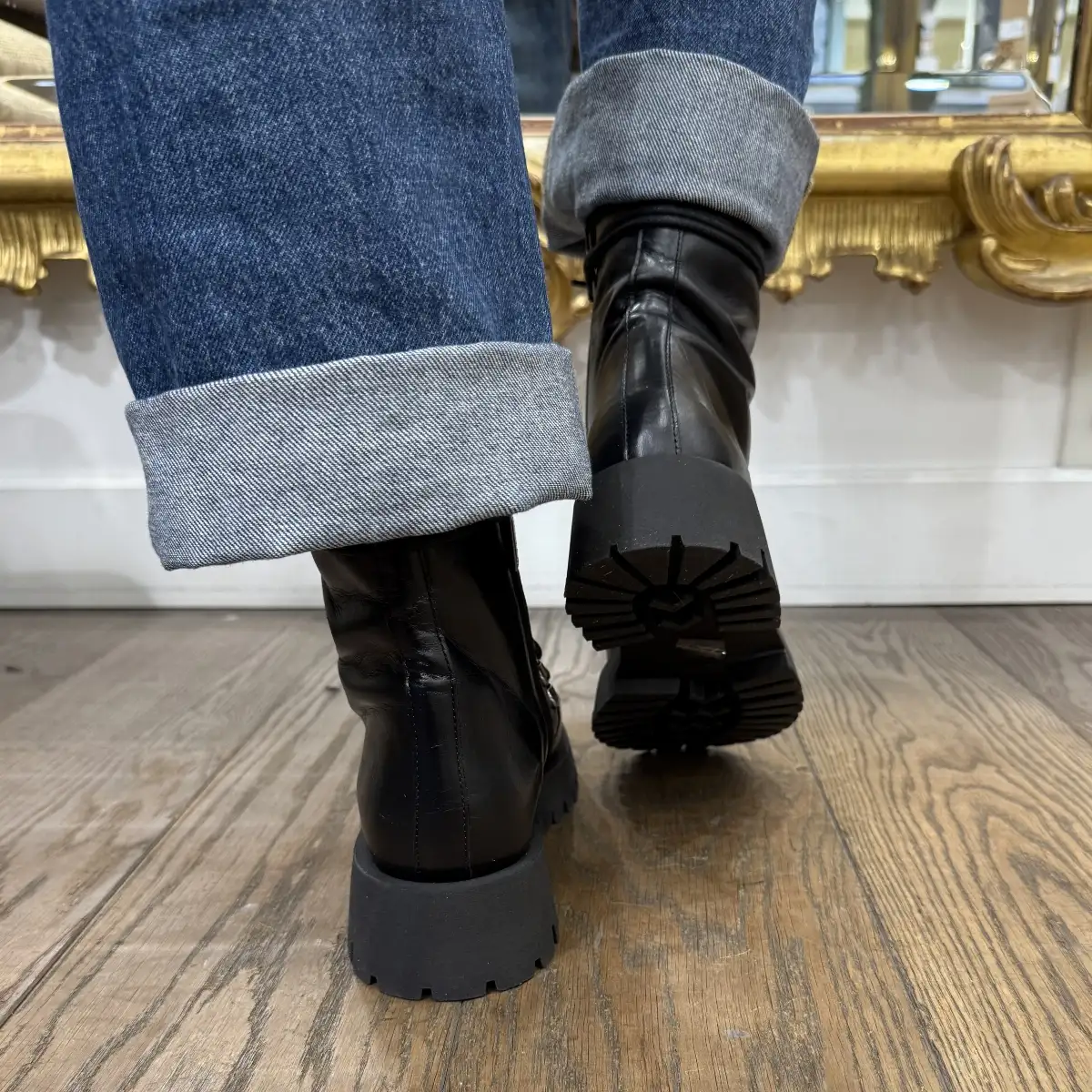 Bottines Joe Noir & Léopard