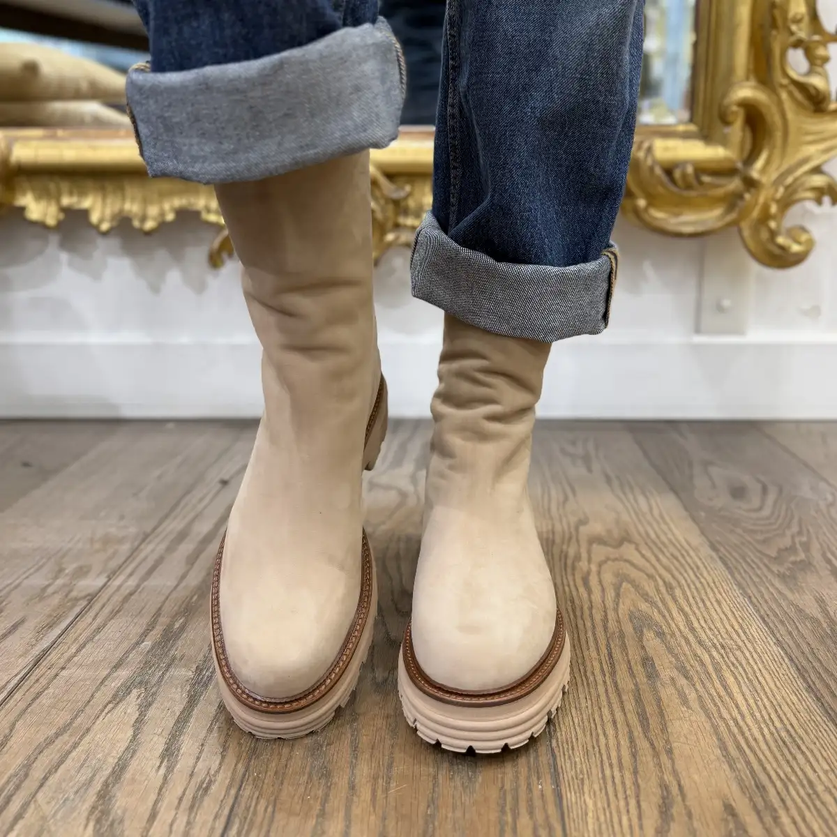 Bottines Wash Sabbia