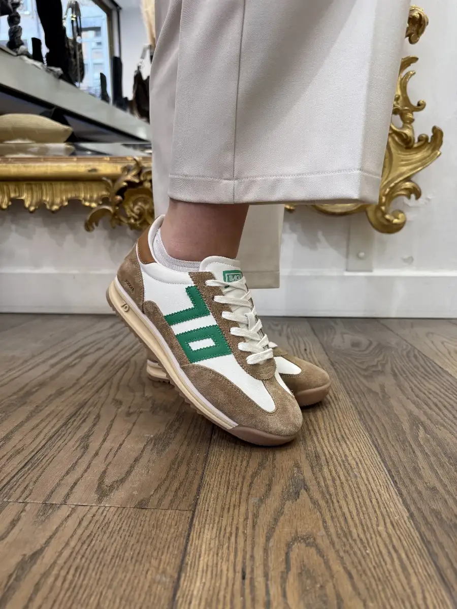 Basket Jogger Camel & Vert – Back 70