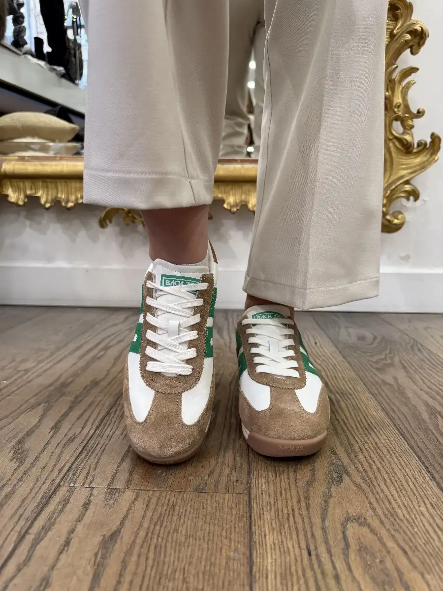 Basket Jogger Camel & Vert – Back 70