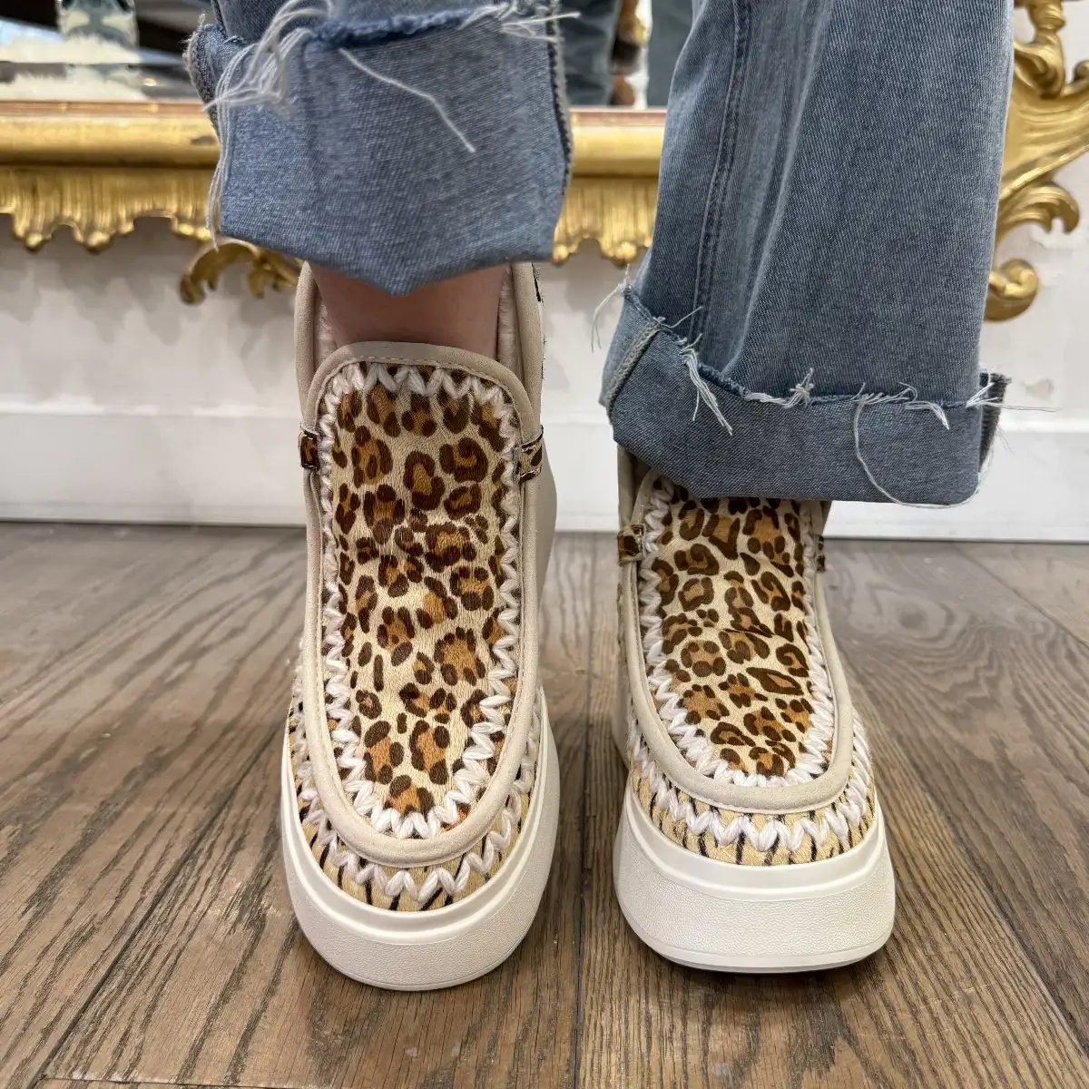 NAN-KU COUTURE – Boots Leopard Mix