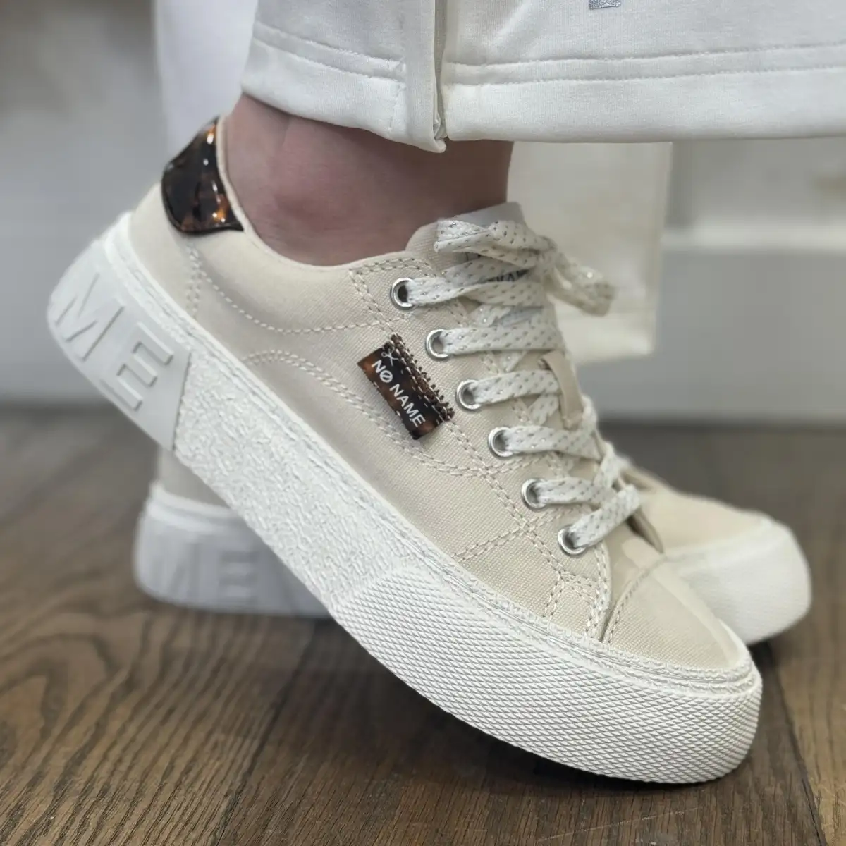 Reset sneaker W beige et écaille - No Name