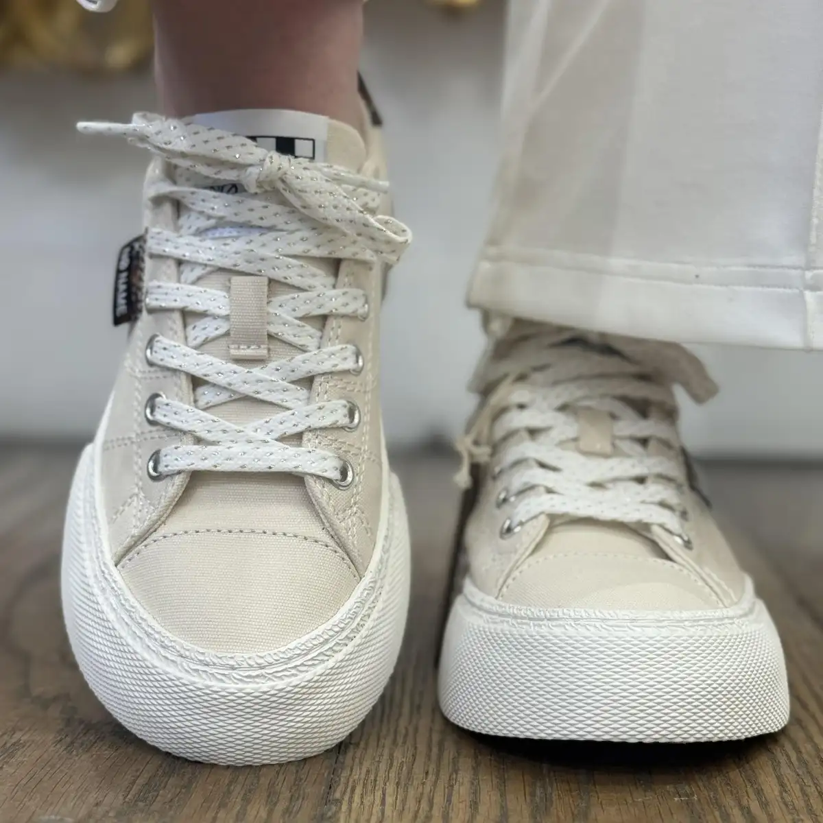 Reset sneaker W beige et écaille - No Name