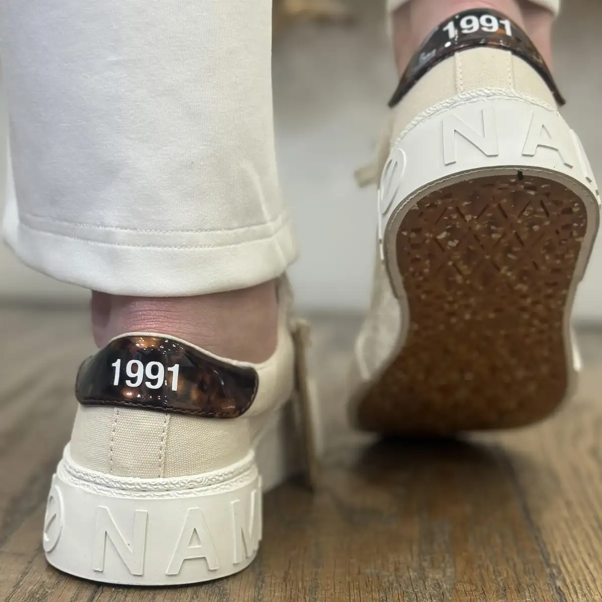 Reset sneaker W beige et écaille - No Name