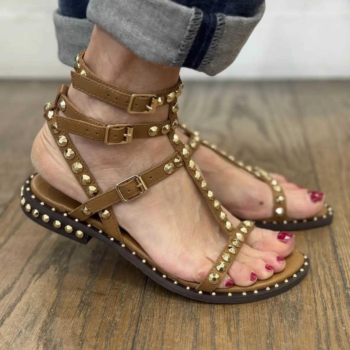 ASH - sandales Play Camel