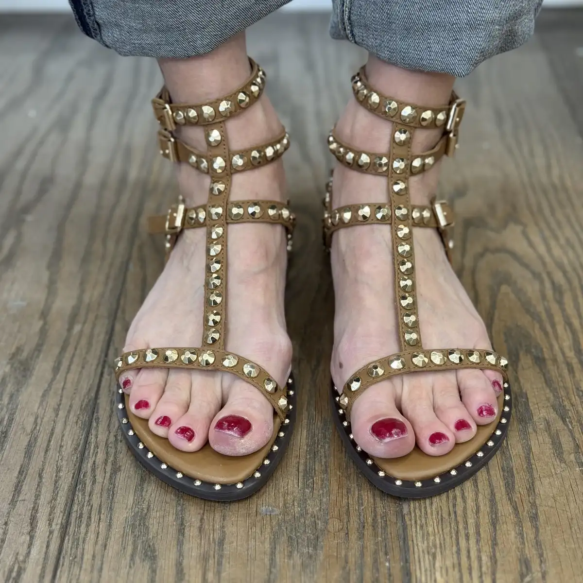 ASH - sandales Play Camel