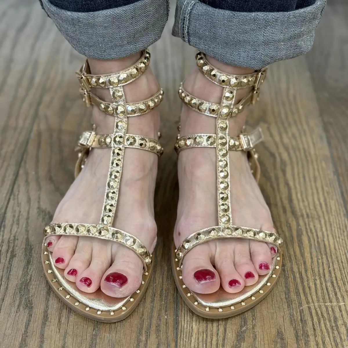 ASH - sandales Play Gold