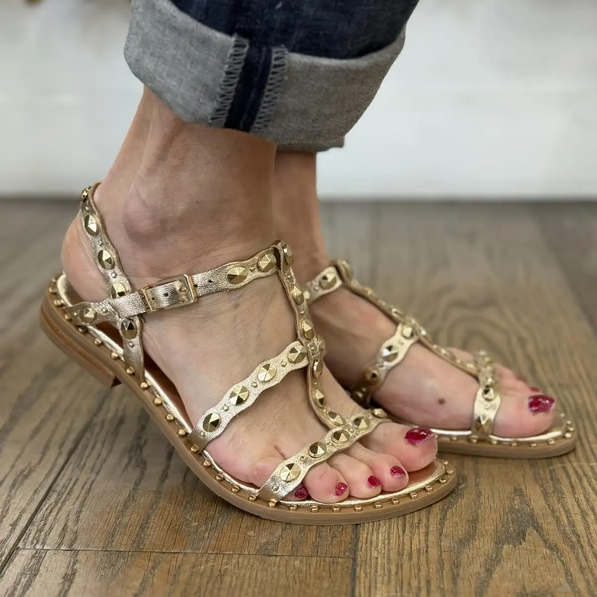 ASH - sandales PLUS Gold