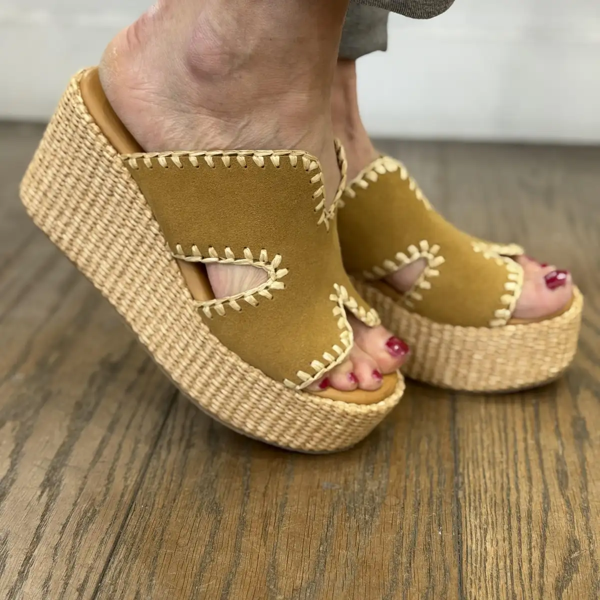 Coco & Abricot - Mules compensées SANCERRE