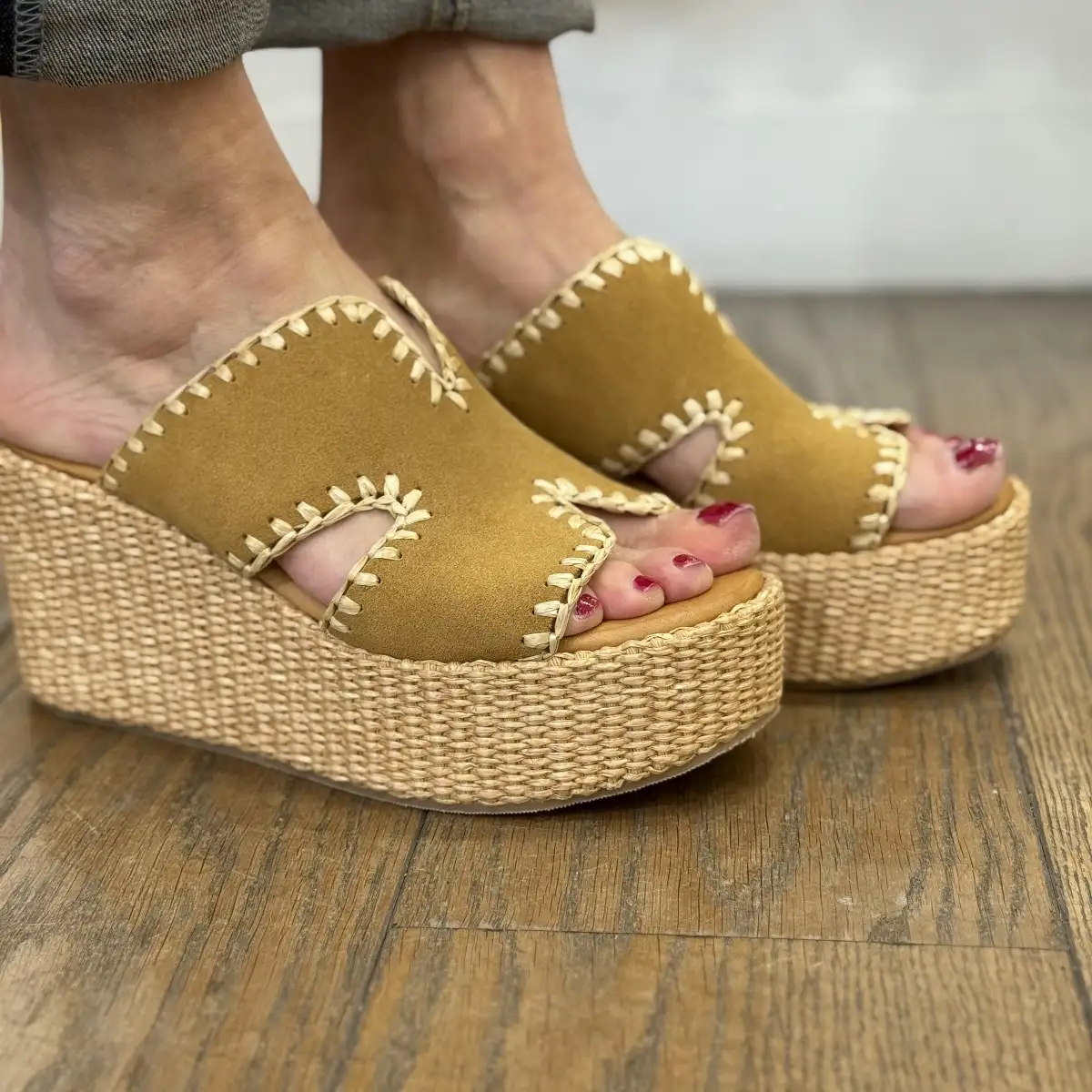 Coco & Abricot - Mules compensées SANCERRE