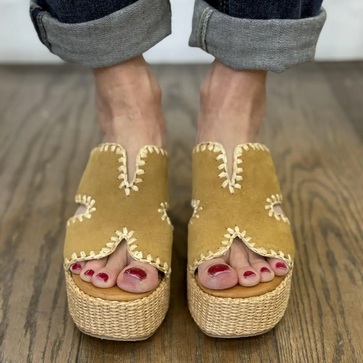 Coco & Abricot - Mules compensées SANCERRE