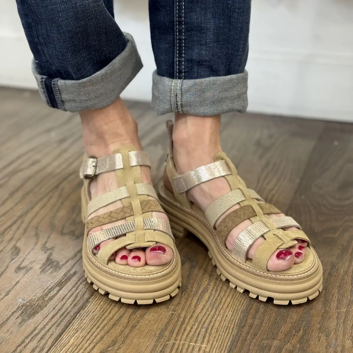 MINKA – Sandales KANSAS Beige