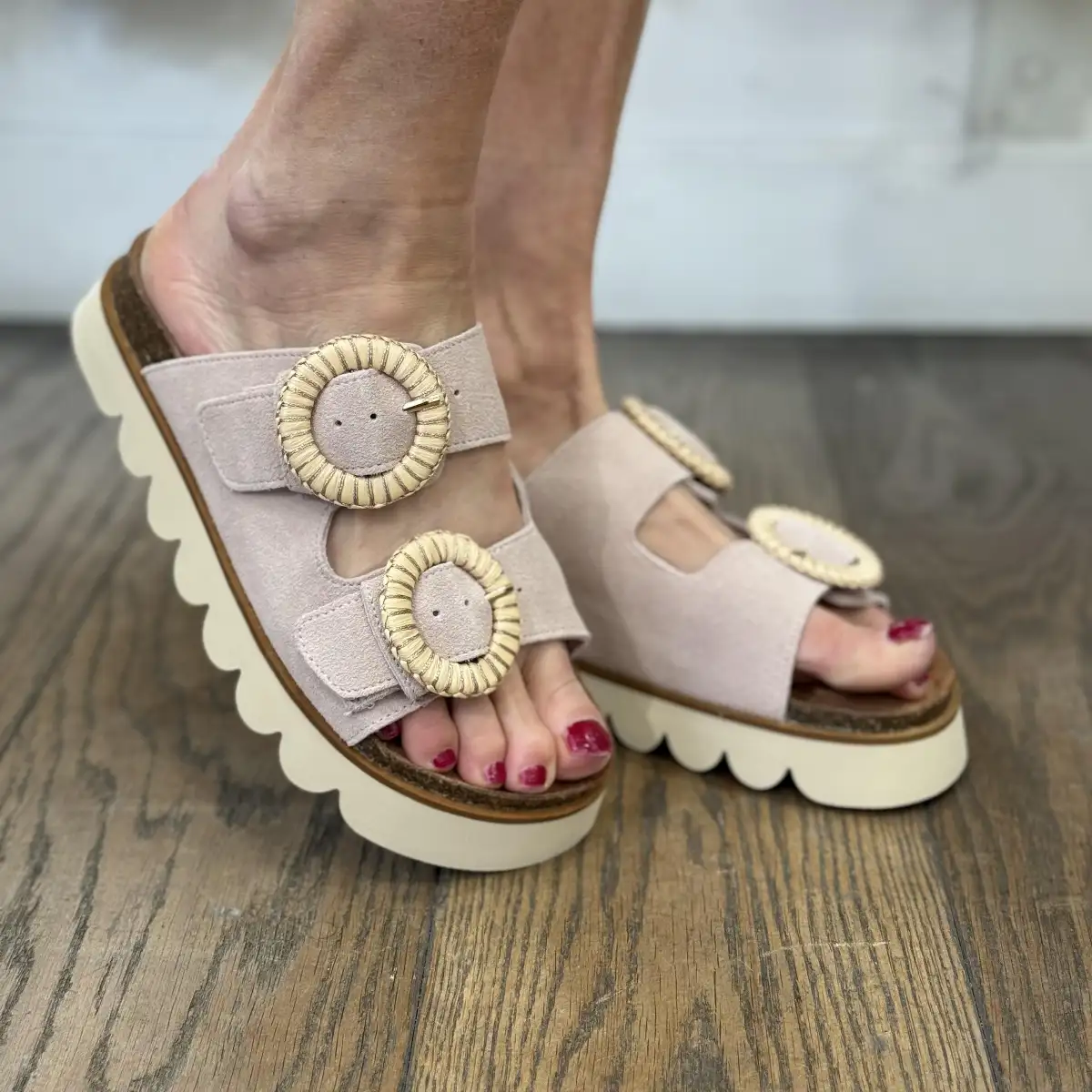 No Name – Mules SANDY SLAP Rose