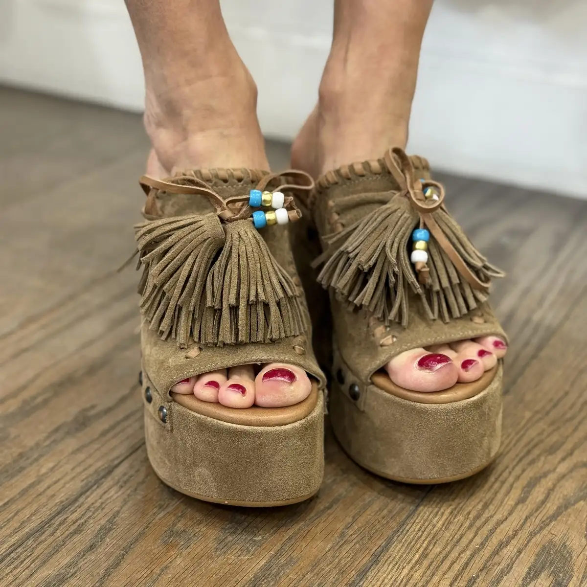 Mimmu - Sandale compensée SONIA SUEDE