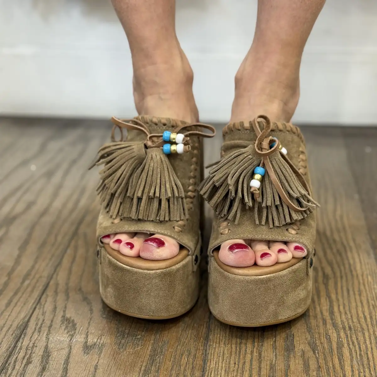 Mimmu - Sandale compensée SONIA SUEDE