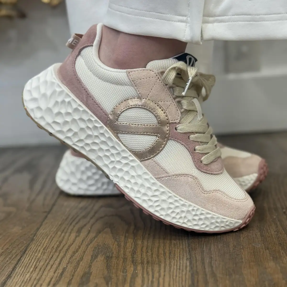 NO NAME - CARTER JOGGER W Blanc cassé / rose