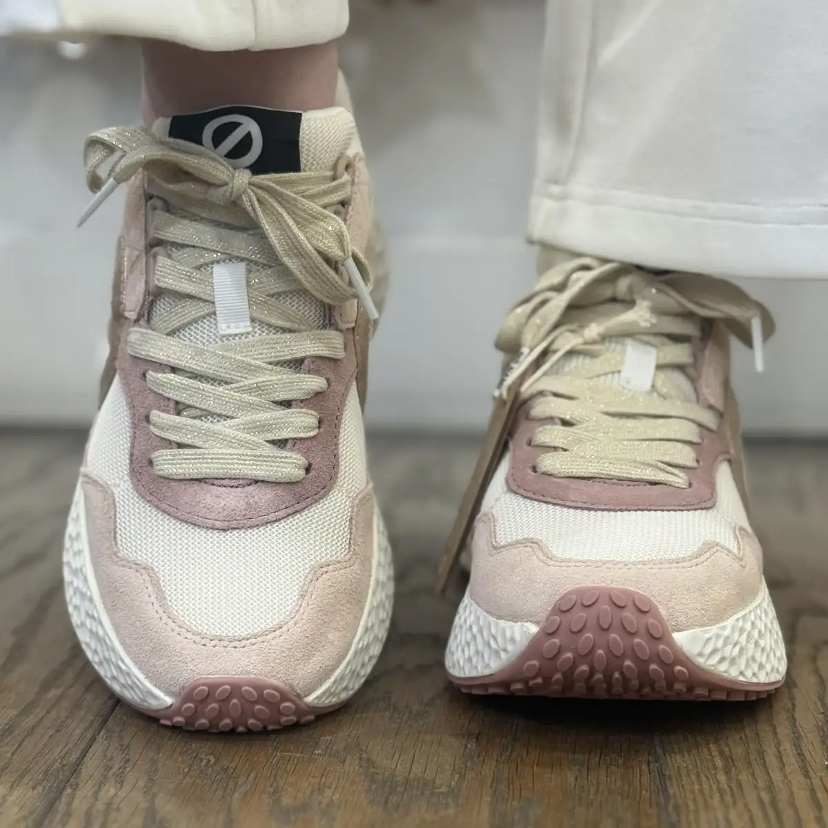 NO NAME - CARTER JOGGER W Blanc cassé / rose