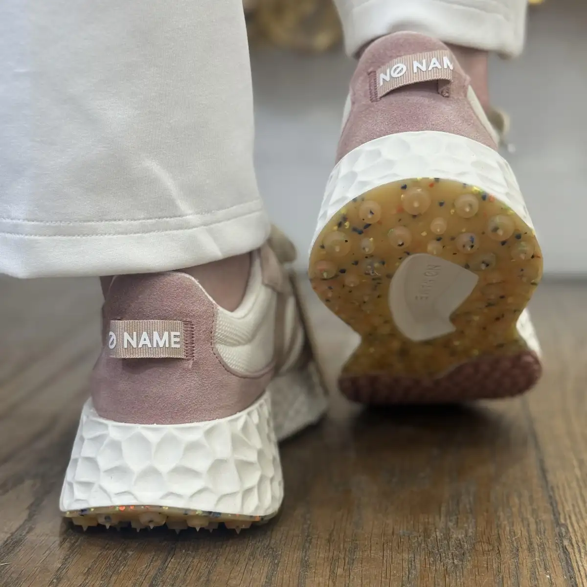 NO NAME - CARTER JOGGER W Blanc cassé / rose