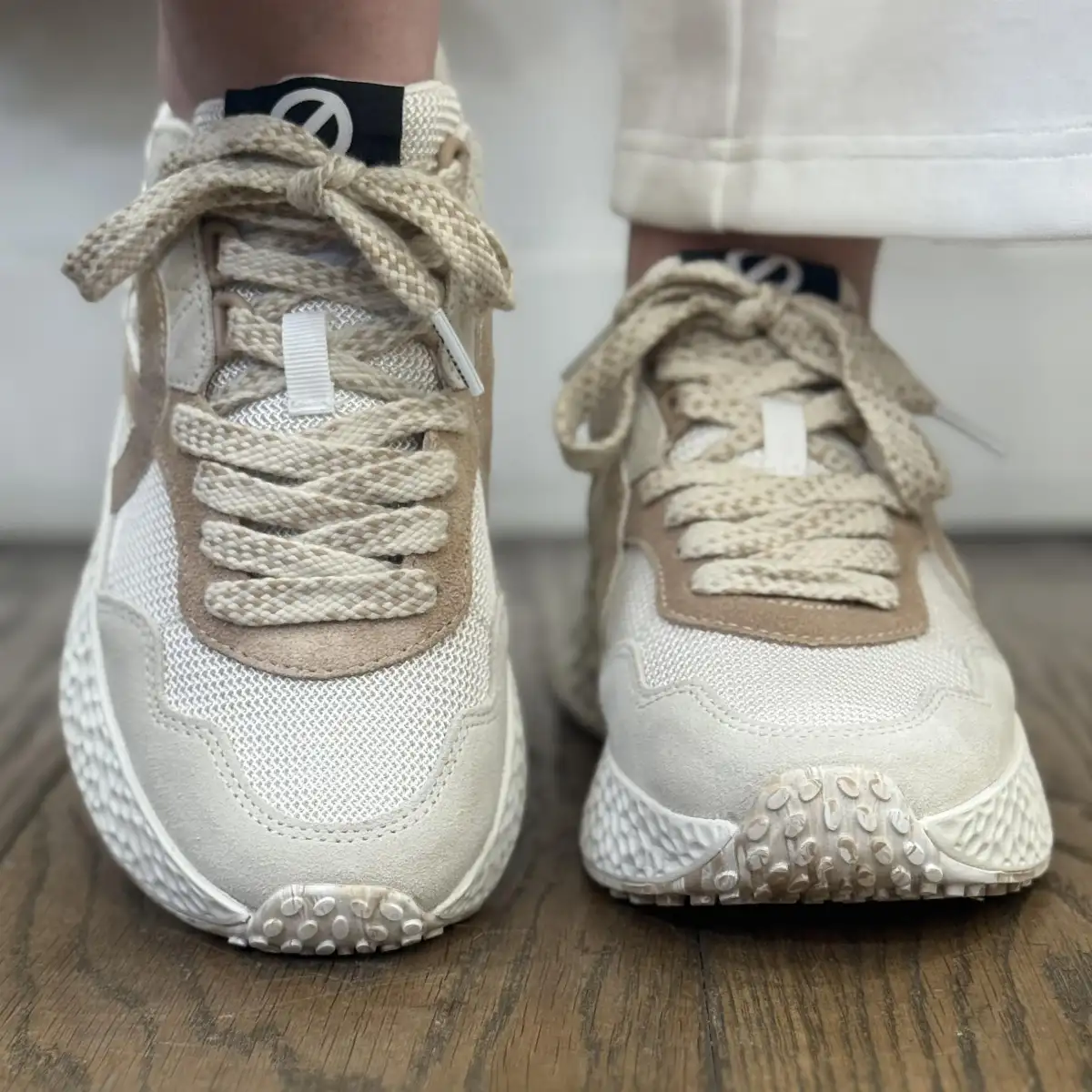 NO NAME - CARTER JOGGER W BLANC CASSE/BEIGE