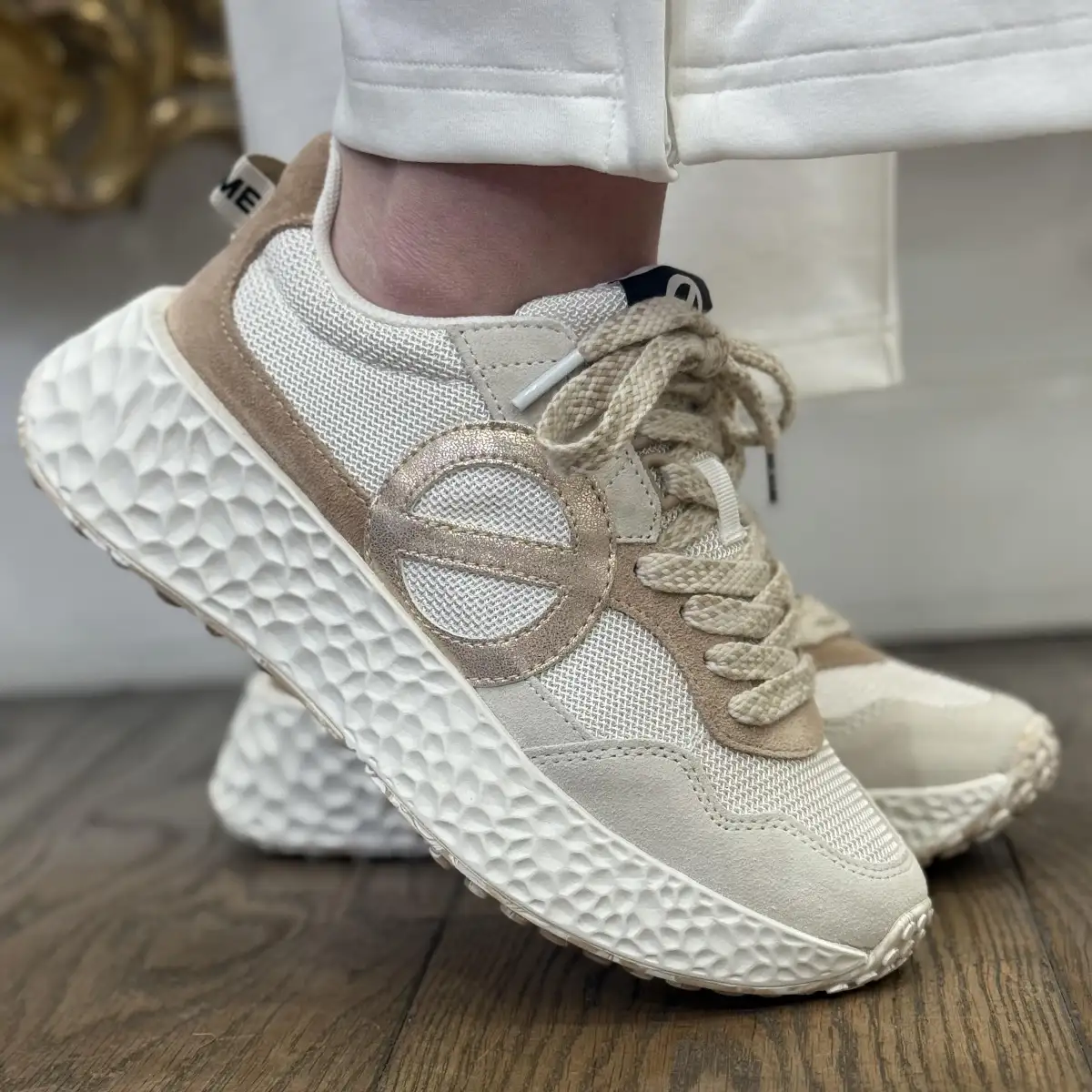 NO NAME - CARTER JOGGER W BLANC CASSE/BEIGE