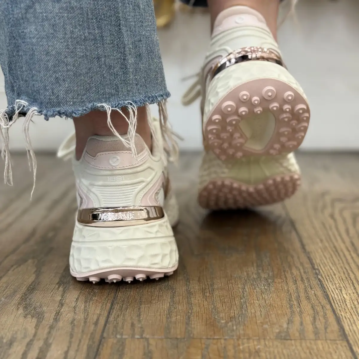 NO NAME - CARTER 2.0 TECH W – Blanc cassé / rose