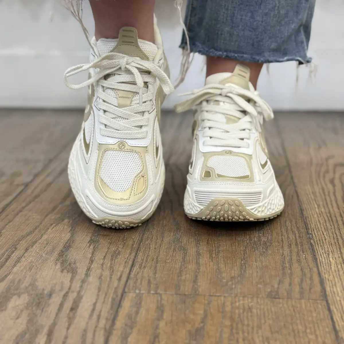 NO NAME - CARTER 2.0 TECH W – Blanc cassé / doré