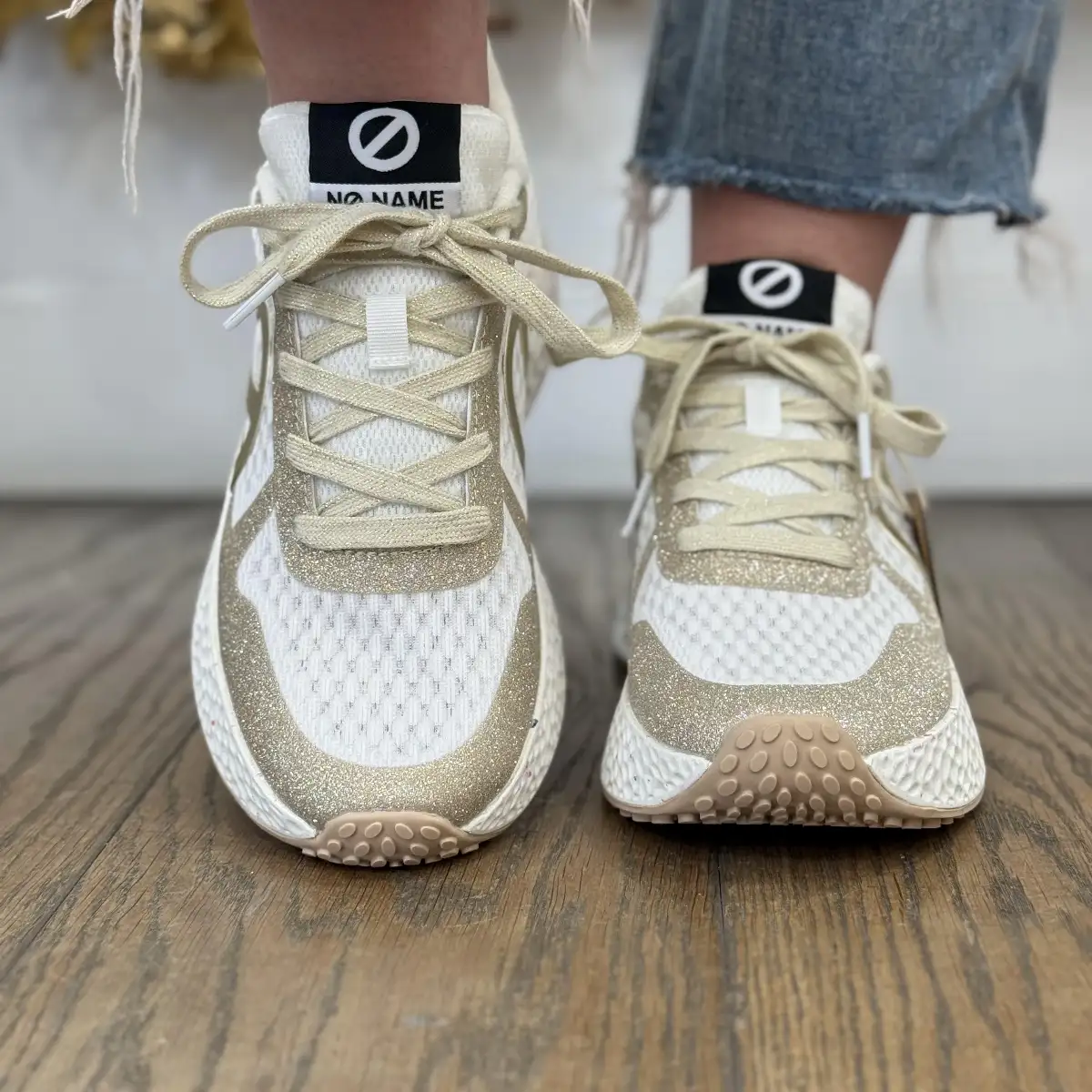 NO NAME - CARTER FLY PROTECT W – Blanc / doré pailleté