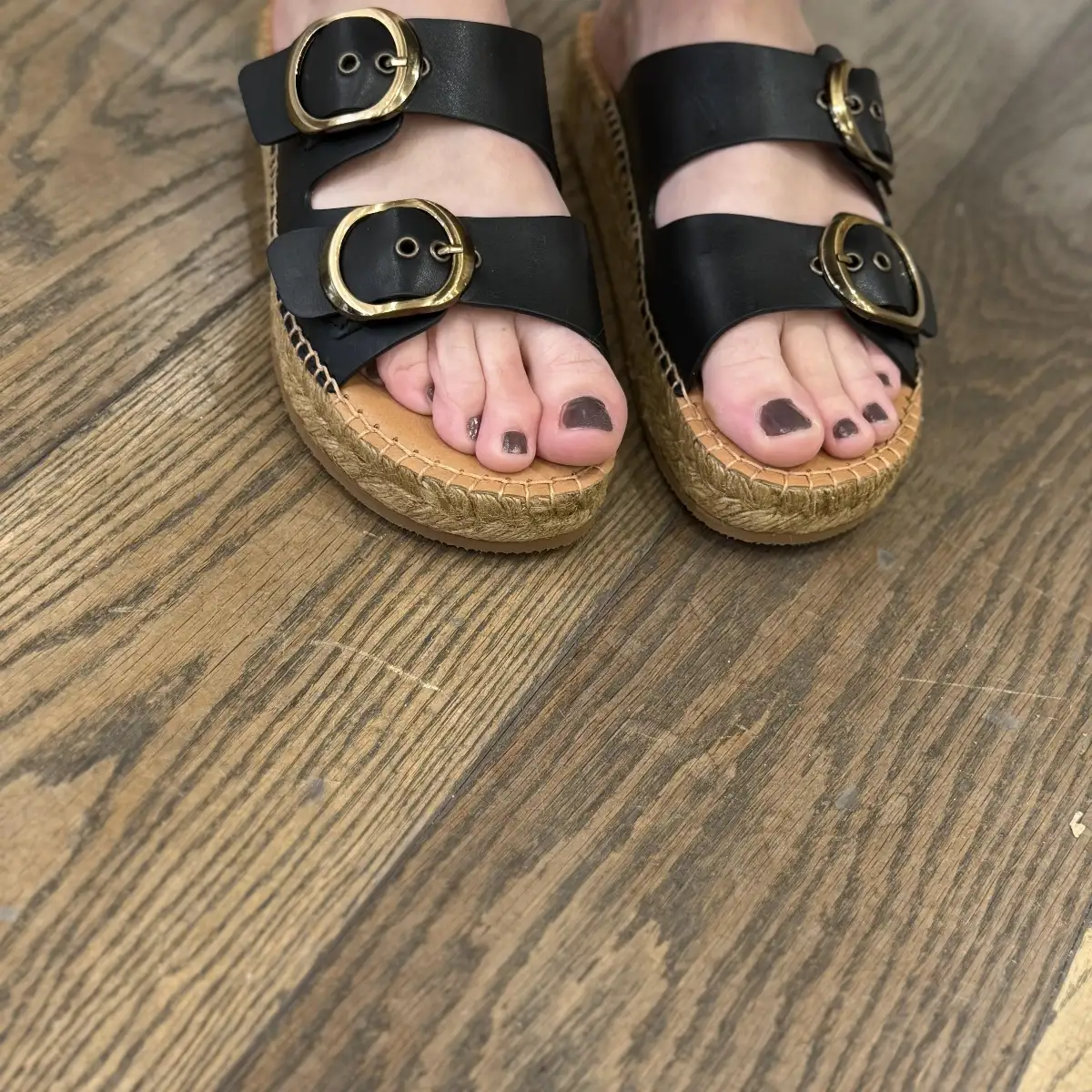 Kanna - Mules à boucles noires