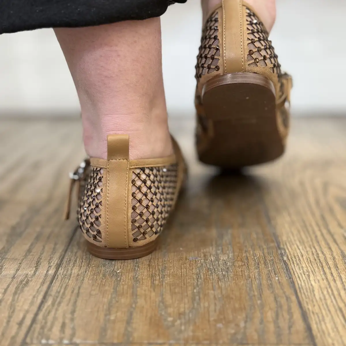 Toral - Ballerines résille camel