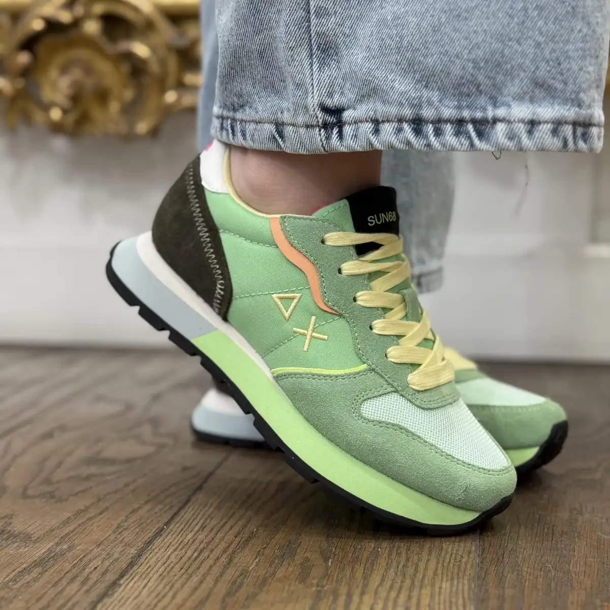 SUN68 - Baskets Ally Color Explosion vert menthe
